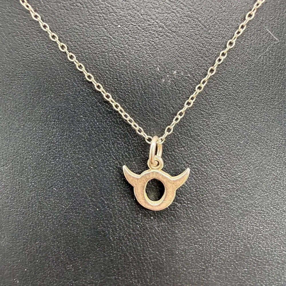 Necklace Taurus Zodiac Pendant Charm Horoscope Sterling Silver 16 inches